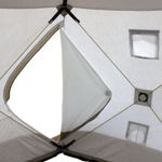 Палатка зимняя СЛЕДОПЫТ Premium 5 стен, 2,8х2,9м, h-2,05м, S по полу 5,6 кв.м, 3 слоя, цв. бел/олива