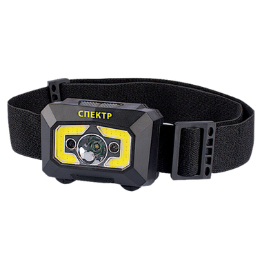 Фонарь налобный Практик Спектр сенсорный 3Вт 20ч аккумулятор встроенный -