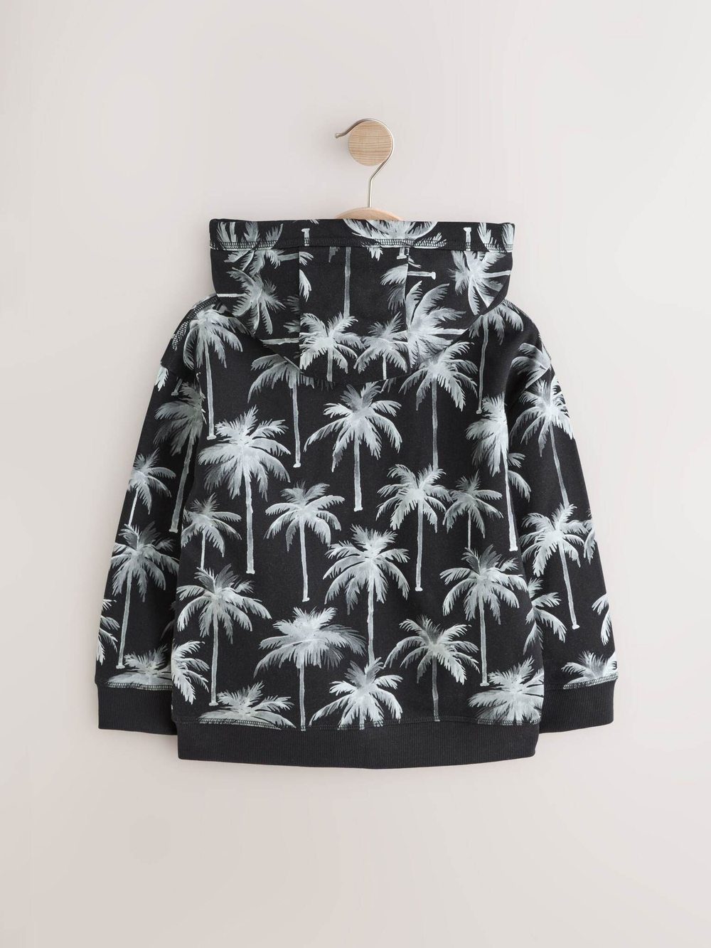 Толстовка с капюшоном на молнии для мальчика Next AG5-792, Черный