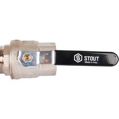 Кран шаровый STOUT Н-В 1"1/4 рычаг полнопроходной 26348