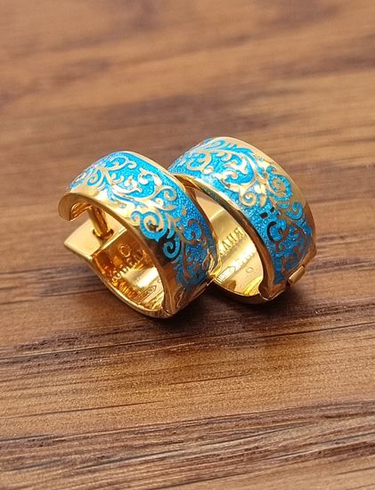 Серьги с эмалью