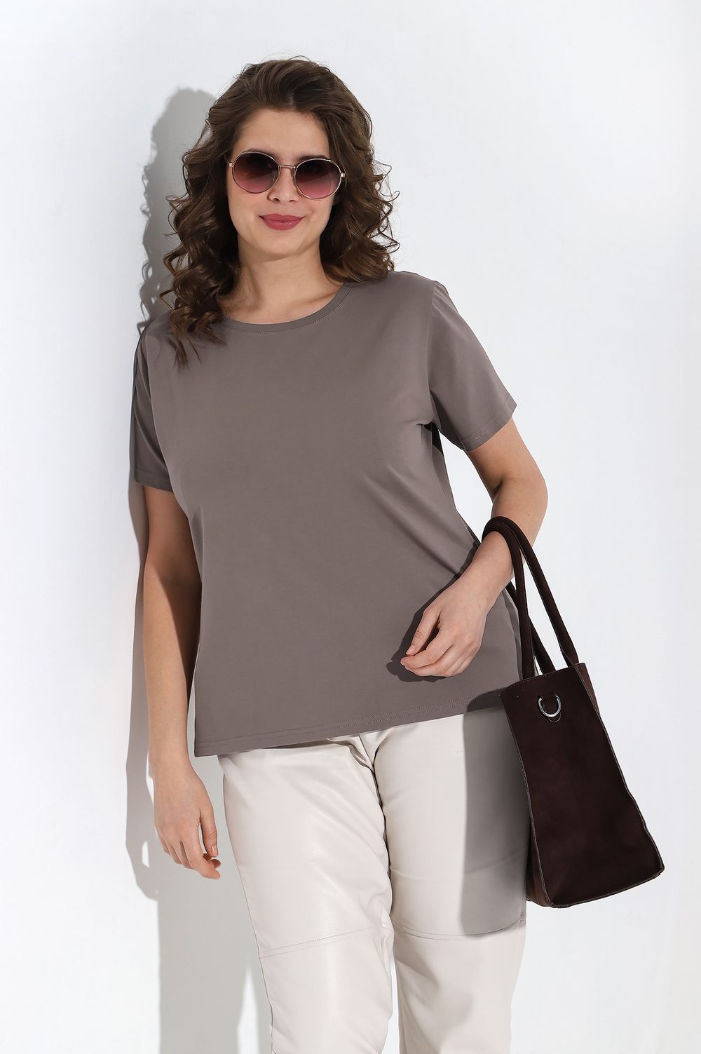 Футболка Базис-4 Виотекс ТЁМНО-БЕЖЕВЫЙ