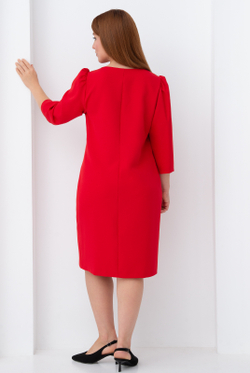 Платье женское 3567ВП, красный #89Кр053567ВП