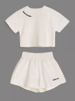 Костюм для девочки, футболка и шорты