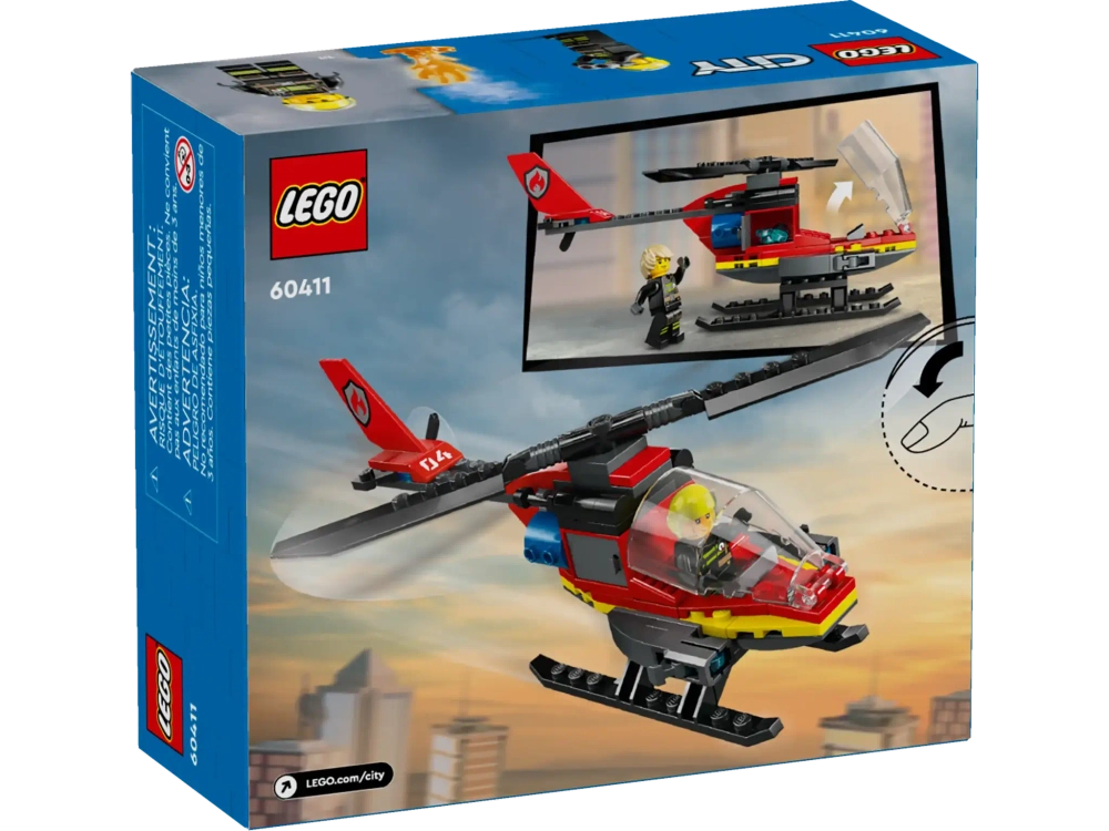Конструктор LEGO City 60411 Пожарно-спасательный вертолёт