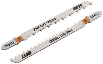 Полотна по дереву, HCS, шлифованные под свободным углом зубья, 100/74/4 мм (T101D), 2 шт.