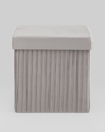 Пуф складной с ящиком Store Square серый