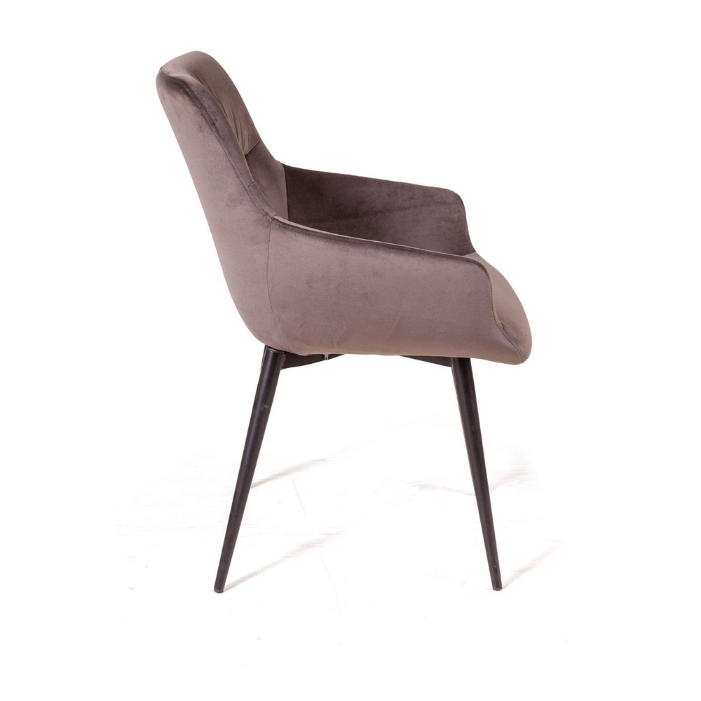 Стул Jordan, бархат пепельно-бежевый 25, опора конус