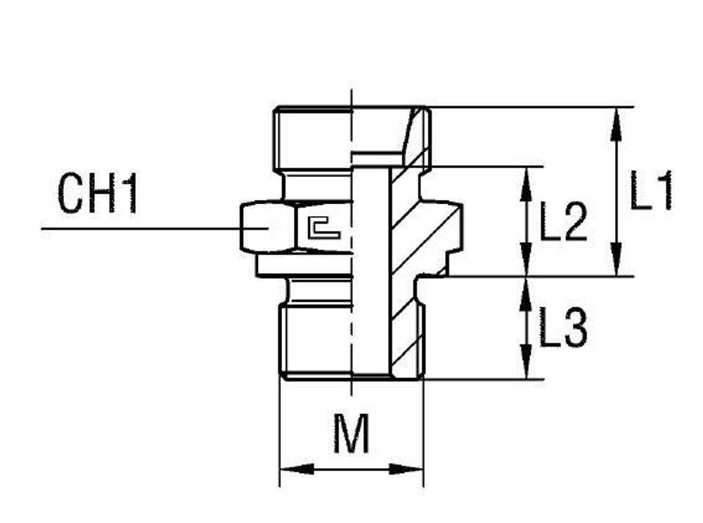 Штуцер FB DS20 M27x2 (корпус)