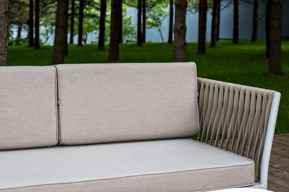 "Касабланка" модульная лаунж-зона из роупа (веревки), каркас из алюминия