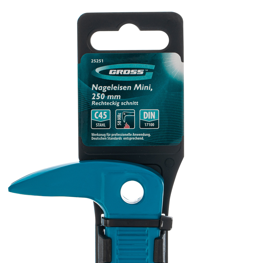 Лом-гвоздодер мини, 250 x 21 x 9 мм Gross