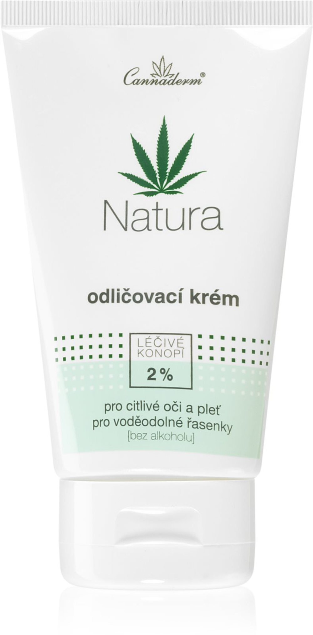 Cannaderm Natura Make-up remover cream - мягкий крем для снятия макияжа с конопляным маслом /   150  ml  / GTIN 8594059736307