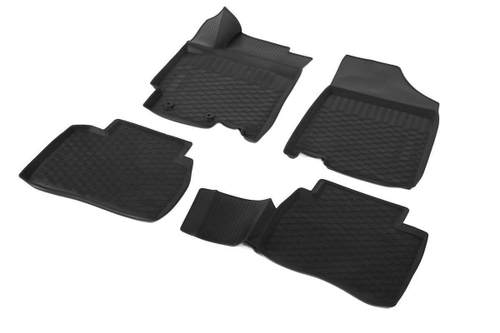 Коврики салона автомобиля Rival для JAC J7 2020-н.в., полиуретан, с крепежом, 4 части, 19202001