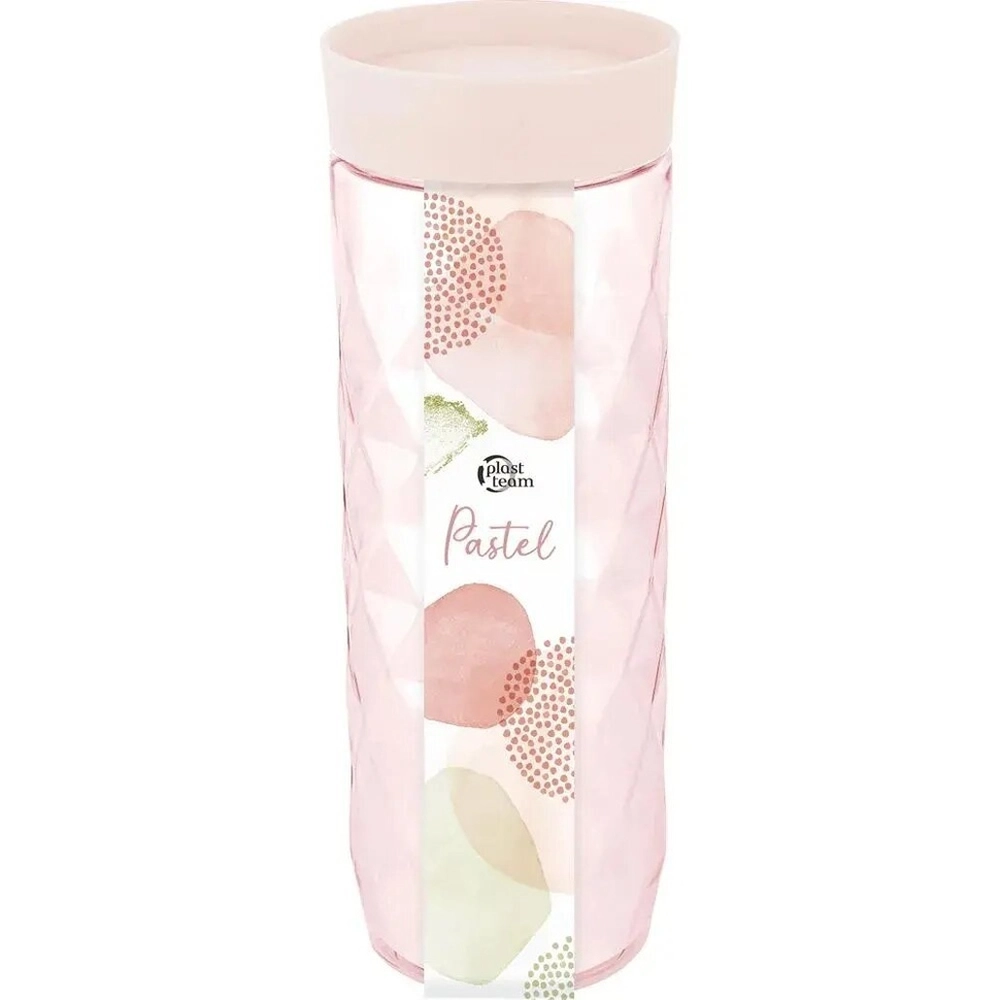 Банка для сыпучих продуктов Plast Team Pastel 1,5л персиковая карамель