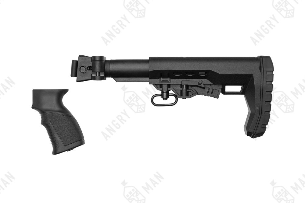 Комплект приклада для боевых складных версий АК (74м, -12, -15, "сотая" серия и тд), на базе Atom, K.Arma