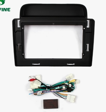 Переходная рамка магнитолы TOYOTA LAND CRUISER 100, LEXUS LX 470 1998+ 10,2 дюймов (комплект с проводами)