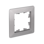 ATLASDESIGN AIR 1-постовая РАМКА, АЛЮМИНИЙ/дымчатый черный