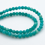 Амазонит, диаметр 4,2 мм, цена за 49-50 шт (1/2 нити)