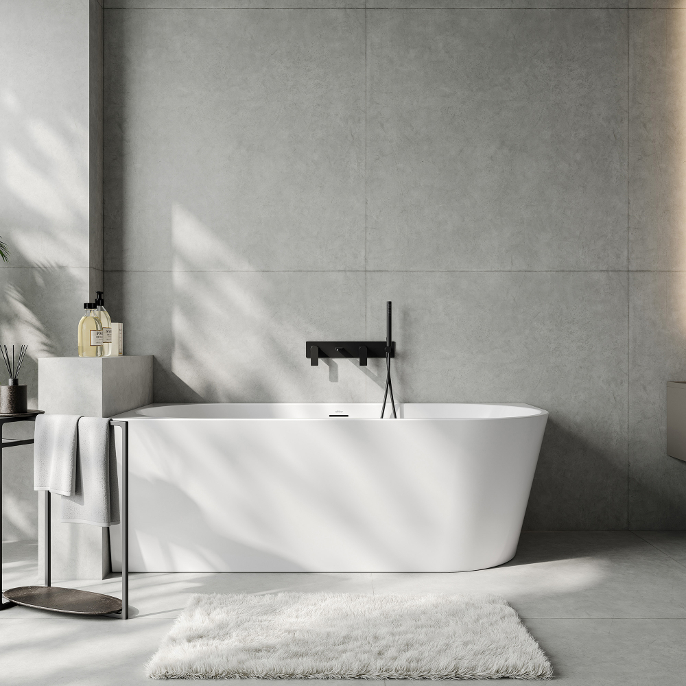 Акриловая ванна ABBER AB9502-1.8 L белая