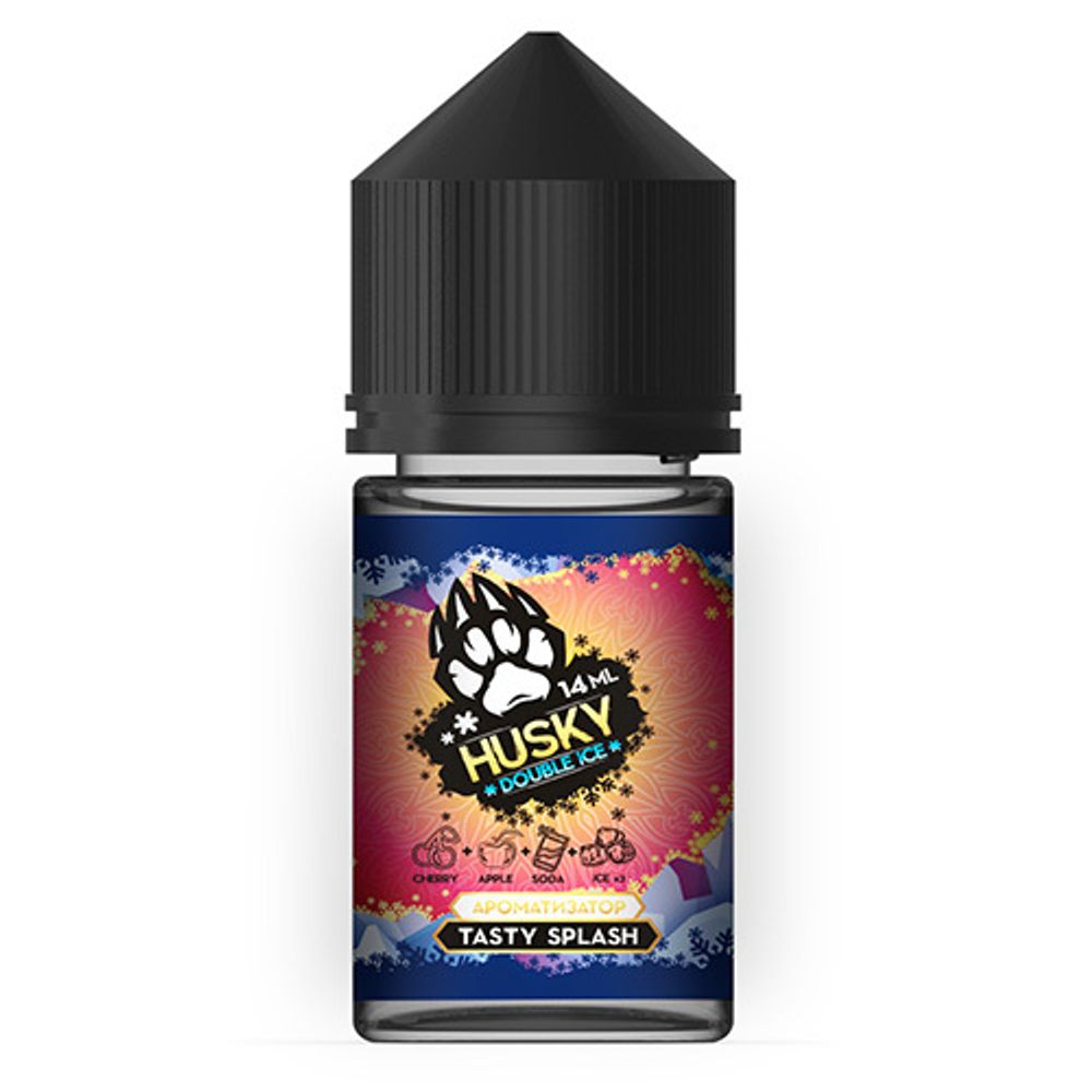 Ароматизатор Husky Tasty Splash (Вишнево-яблочная газировка, лед) 14мл