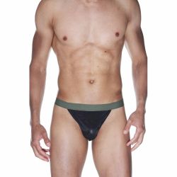 Мужские трусы тонги черные La Blinque LB15546