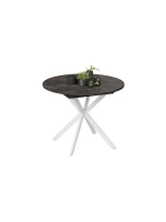 Стол кухонный обеденный круглый раздвижной 100,1х100х75 см