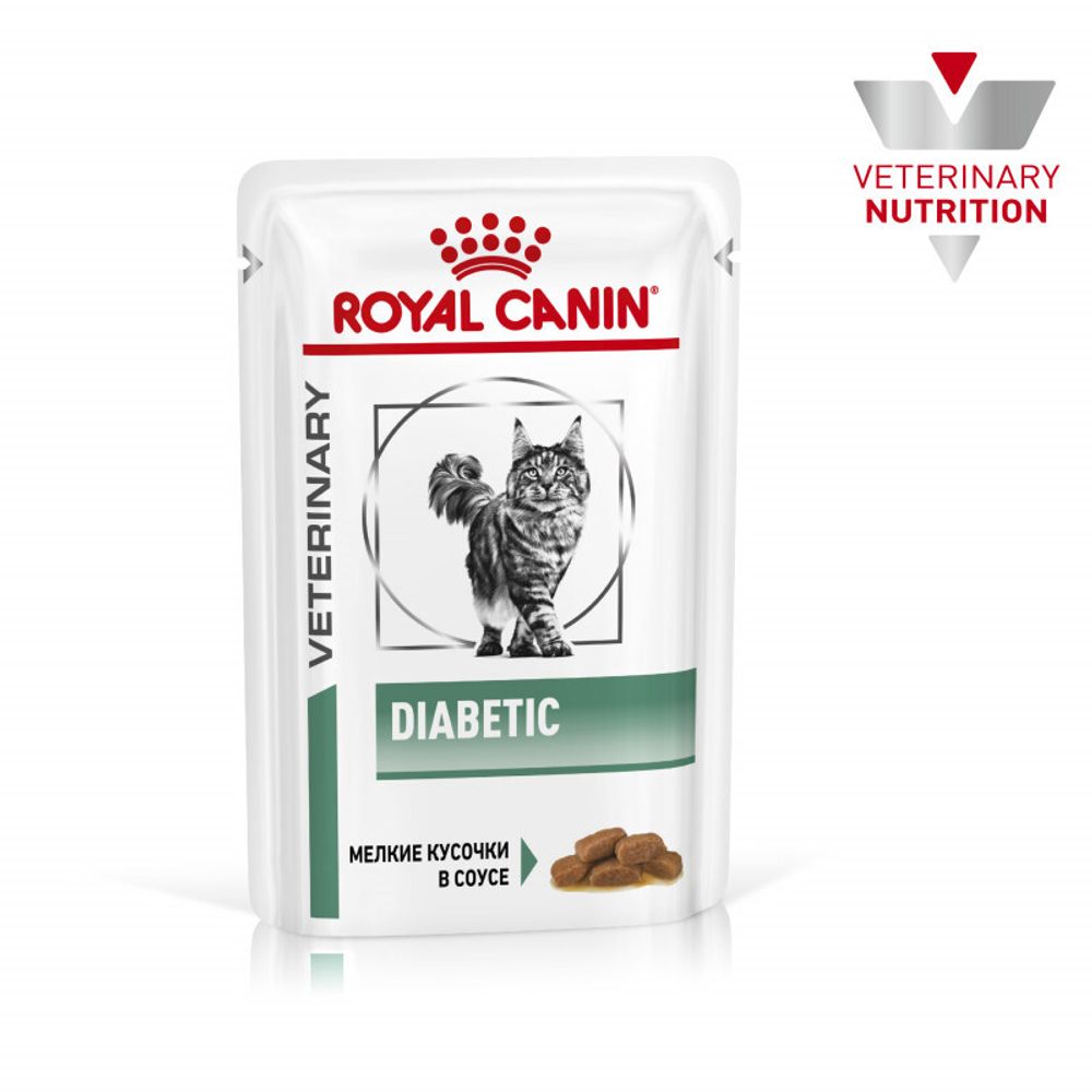 Royal Canin Diabetic Feline Корм диетический для взрослых кошек при сахарном диабете соус 85 г