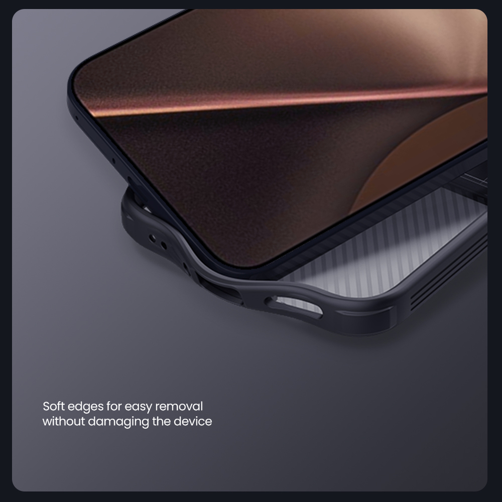 Чехол тонированный с защитной шторкой для камеры на Xiaomi 15T Pro, серия CamShield Pro Case (Transparent black) от Nillkin