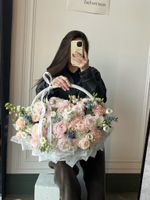 Сборная корзина в нежных оттенках