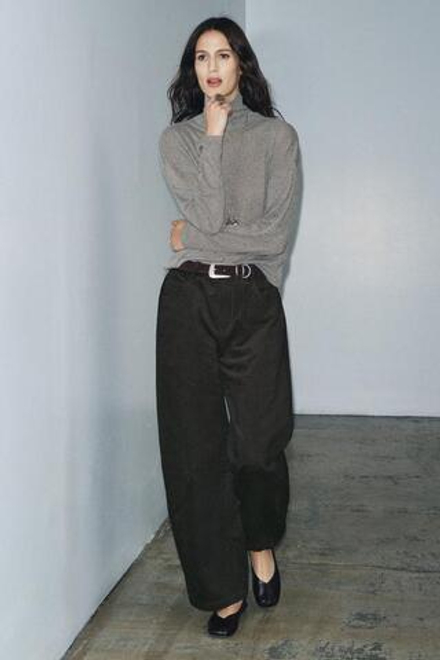 ZARA ШИРОКИЕ БРЮКИ В ПОЛОСКУ — ZW COLLECTION, ПОЛОСКИ