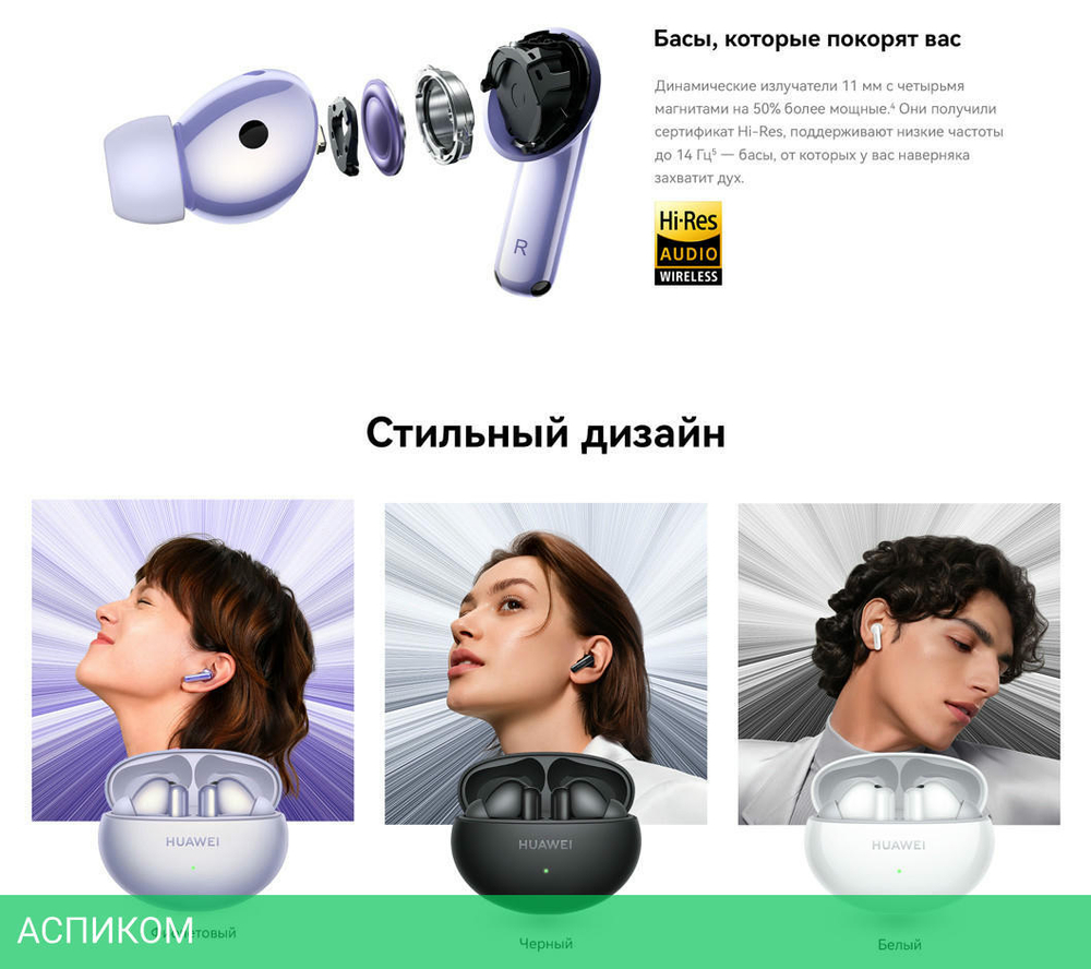 Наушники Huawei FreeBuds 6i T0019 Black (55037548)