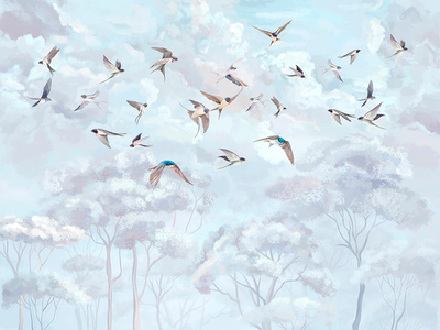 Дизайнерские обои Wall Street Fauna