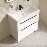 Тумба с умывальником IDDIS Ray, напольная, 80 см, белый, RAY80WFi95K