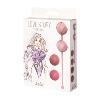 Вагинальный тренажер из 4 шариков и оправы Valkyrie