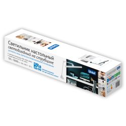 ULM-D116 18W-3000-6500K-DIM WHITE Светильник настольный светодиодный на струбцине. Сенсорный выключатель. Диммер. Белый. ТМ Uniel