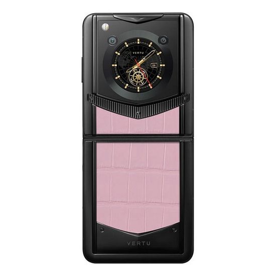 Vertu Ironflip розовая сакура (кожа аллигатора)