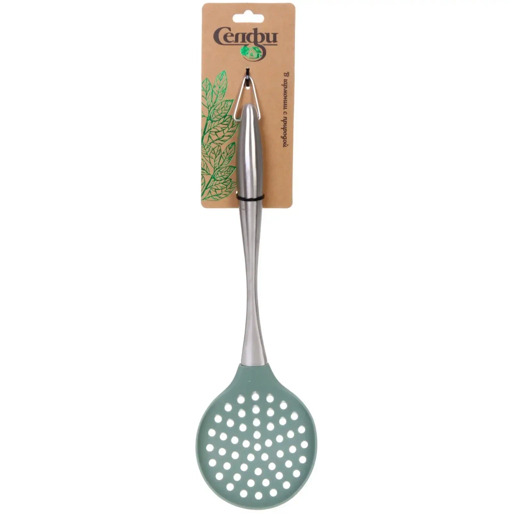 Шумовка кухонная силиконовая «OLIVA» 33см