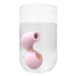 Розовый вакуум-волновой клиторальный стимулятор с вибрацией Irresistible Invincible Pink IRR003PNK