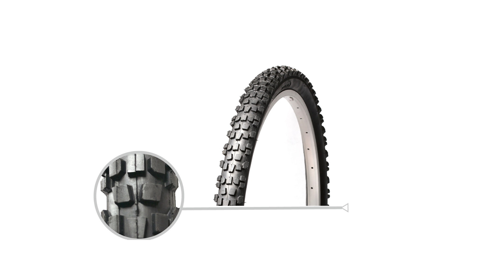 Покрышка HOGGER 24"x2.35 HG-1025, горная, TPI30, черная