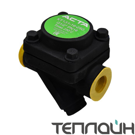 Конденсатоотводчик термостатический АСТА ТЕРМОКОН КТ 133 DN 15 PN 16 фланец/фланец