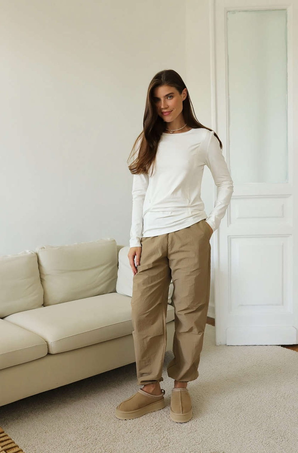 Лонгслив Slim для кормящих мам, Айвори