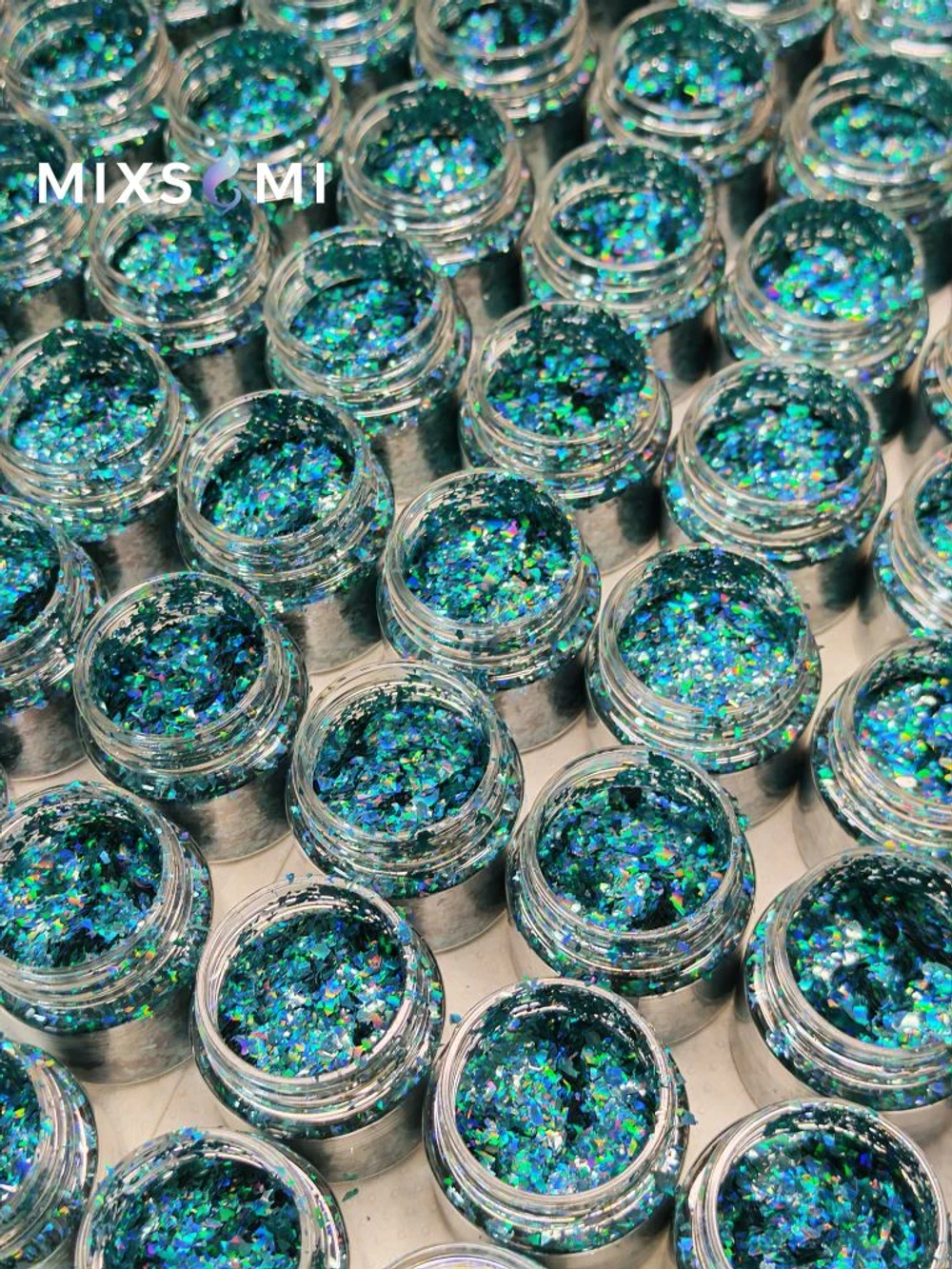 Хлопья - слюда 88808 Аква-изумруд голографик - для литья изделий и творчества