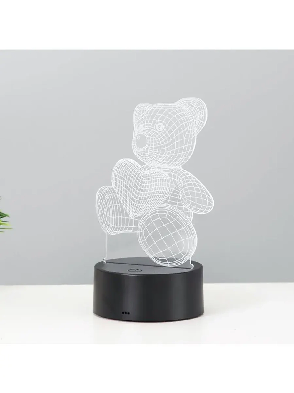 Светильник сенсорный «Мишутка» LED 7 цветов USB/от батареек