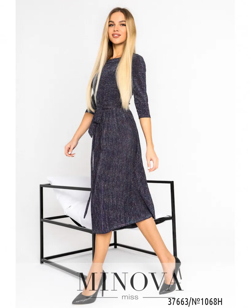 Платье 1068Н-синий Minova