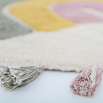 Стираемый коврик Nattiot Rainbow Moss (Ø110 см), хлопок, мультиколор