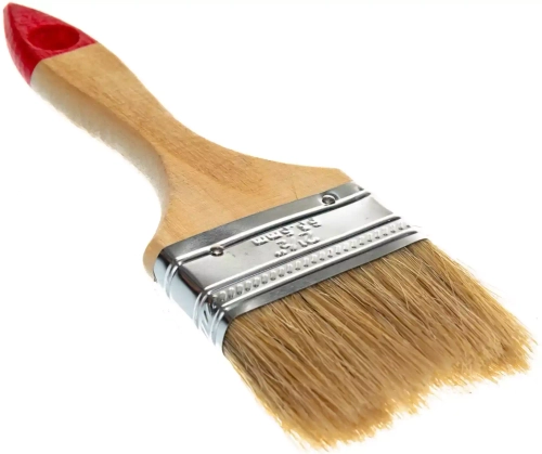 Кисть флейцевая натур щетина 55% топс лакиров ручка ширина 60 мм MASTER COLOR
