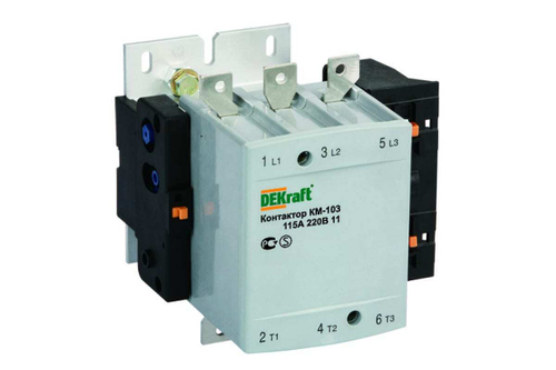 22151 Контактор KM103-115A-380B-11 DEKraft