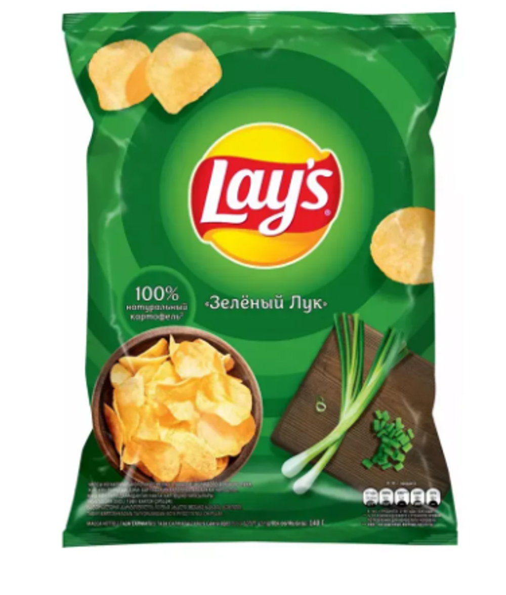 Чипсы Lays Зеленый лук, 37г