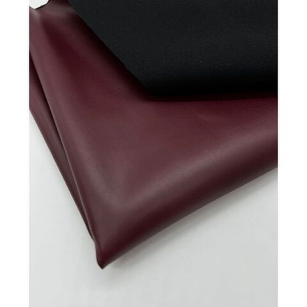Экокожа костюмная стрейч на начесе цвет Бордо