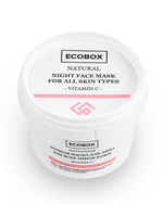 Натуральная ночная маска для лица для всех типов кожи "Витамин С" 120 мл Ecobox